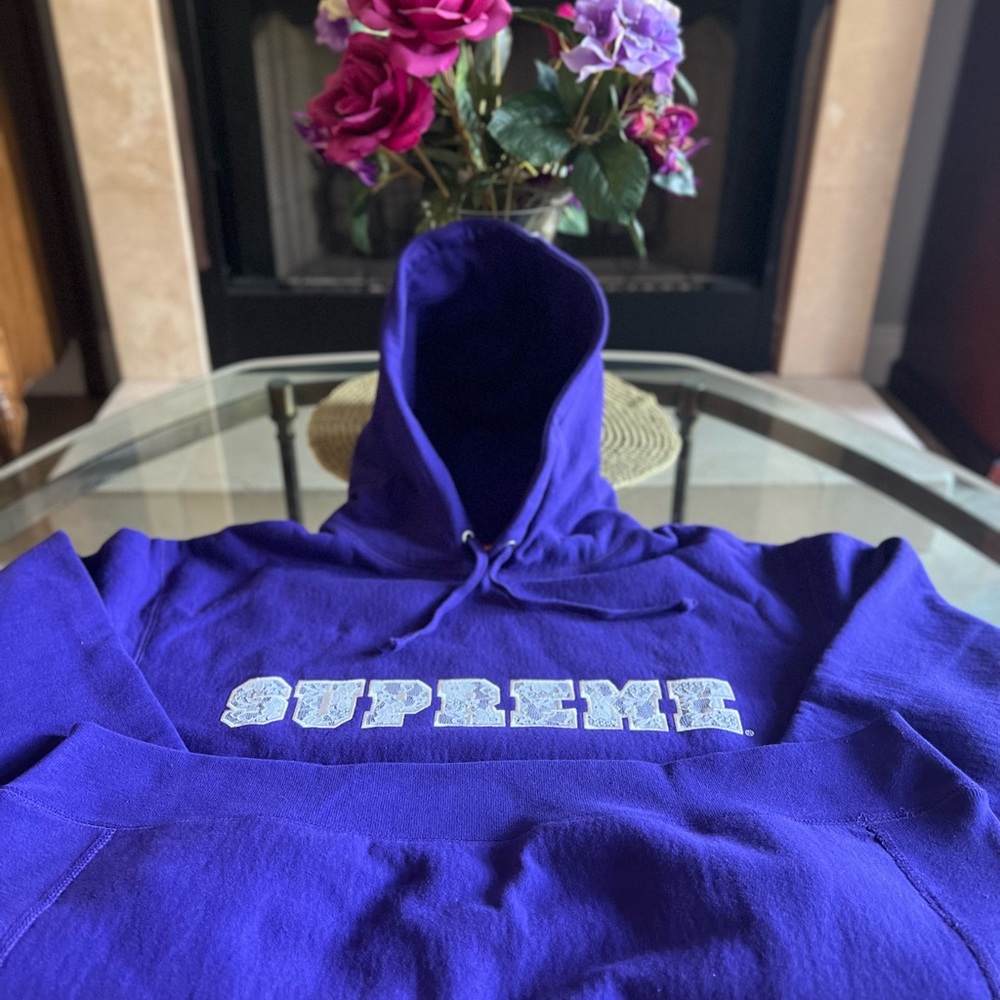 Supreme Hoodie Purple Size M - Picture 4 of 12